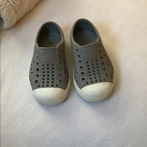 Size 6 toddler gray Native shoes